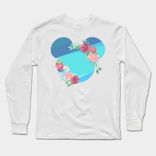 Toothpaste Wall Floral Mouse Long Sleeve T-Shirt